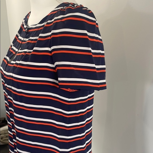 J Crew Striped Black and White Dress Size 4 - Picture 4 of 6